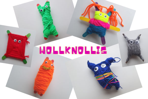 Wollknollis basteln